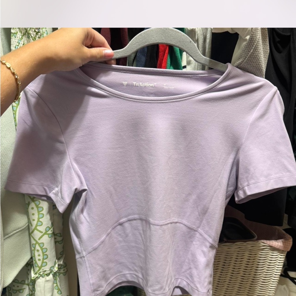 Aritzia Butter Essential Lilac Shirt